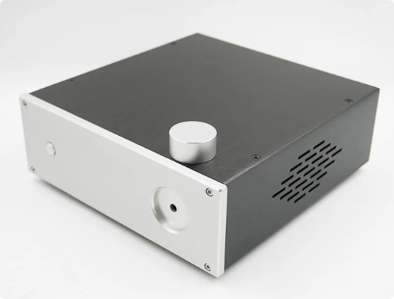 YR/ All aluminum amplifier chassis /Decoder/ power filter/Power Amplifier Chassis/ AMP Enclosure DIY box (260 *92 *262mm)
YR/ All aluminum amplifier chassis /Decoder/ power filter/Power Amplifier Chassis/ AMP Enclosure DIY box (260 *92 *262mm)