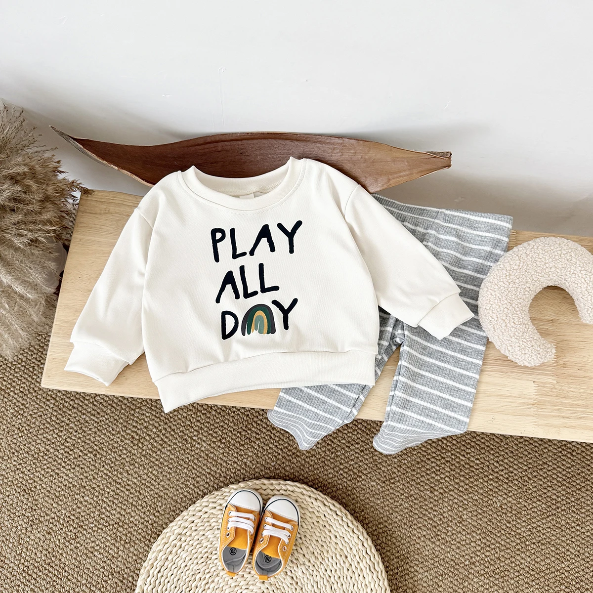 Baby Girls Clothes Stylish Long Sleeve Top Stripe Bottom Infant Toddler Outfit Suit Children Clothing Newborn 0-3 Years Baby
Baby Girls Clothes Stylish Long Sleeve Top Stripe Bottom Infant Toddler Outfit Suit Children Clothing Newborn 0-3 Years Baby