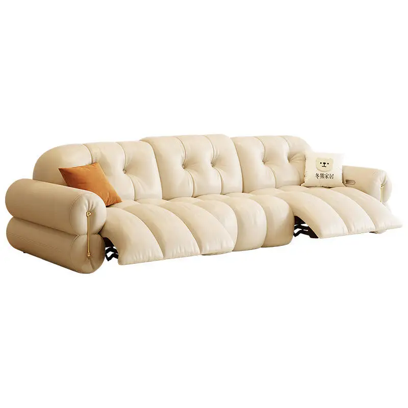 #Luxury Leather Three Seat Reclining Sofa Set Modern Minimalist Wood Frame Lightweight French Cream Style Living Room Furniture
#Luxury Leather Three Seat Reclining Sofa Set Modern Minimalist Wood Frame Lightweight French Cream Style Living Room Furniture