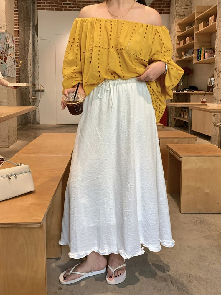 Lin Da Hui Women's Loose Cotton Linen Skirt Thin Summer High Waist Long A-Line Skirt plus Size Comfortable Cool Feeling Dress
Lin Da Hui Women's Loose Cotton Linen Skirt Thin Summer High Waist Long A-Line Skirt plus Size Comfortable Cool Feeling Dress