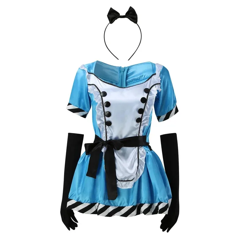 Women Adult Alice Costume Cosplay Dress Fantasy Party Blue Sweet Lolita Maid Halloween Costumes Oktoberfest Waitress Outfit 2024
Women Adult Alice Costume Cosplay Dress Fantasy Party Blue Sweet Lolita Maid Halloween Costumes Oktoberfest Waitress Outfit 2024
