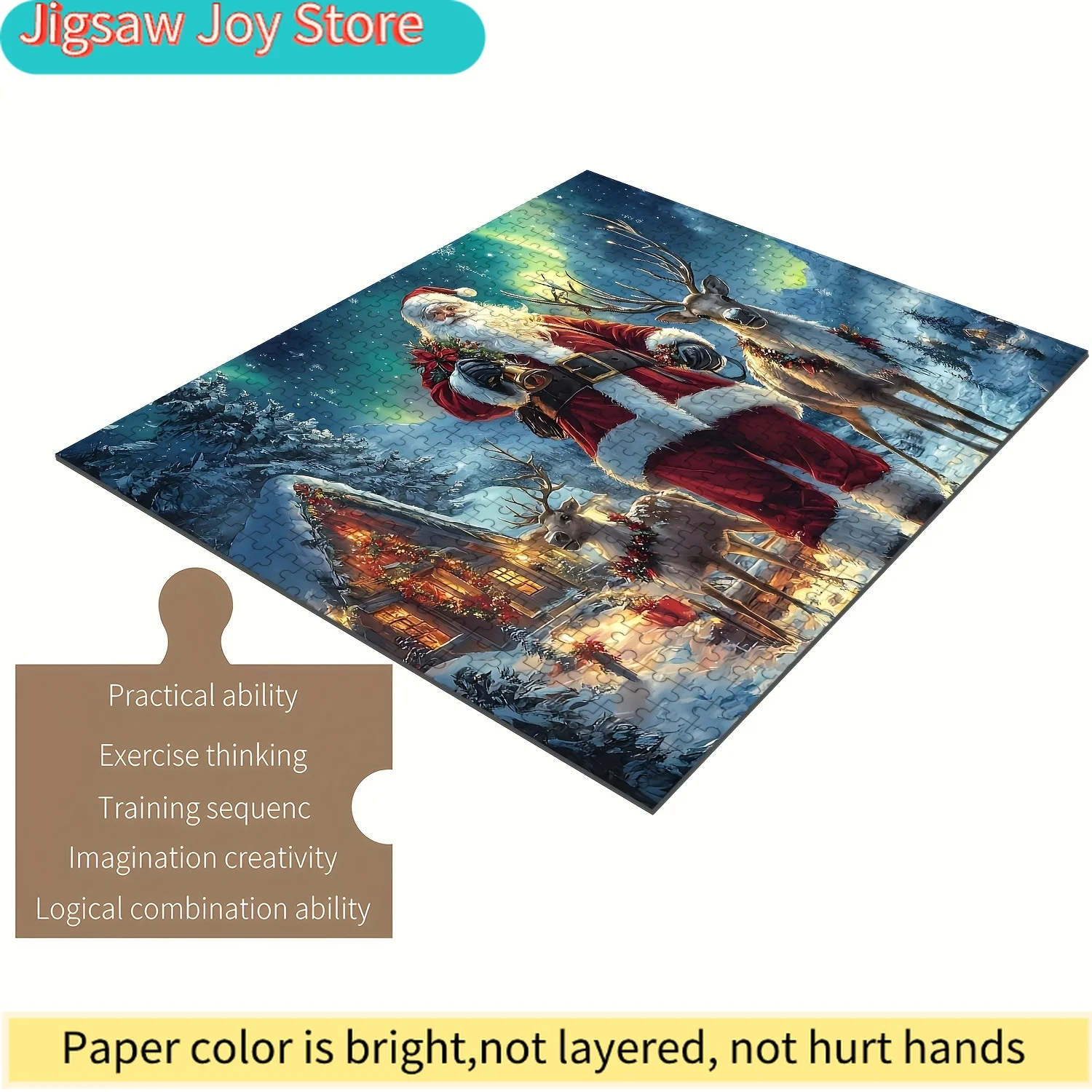 Puzzle for And Families, Featuring Santa Claus. The Wooden Pieces Fit Together Seamlessly, Perfect for Crafting
Puzzle for And Families, Featuring Santa Claus. The Wooden Pieces Fit Together Seamlessly, Perfect for Crafting