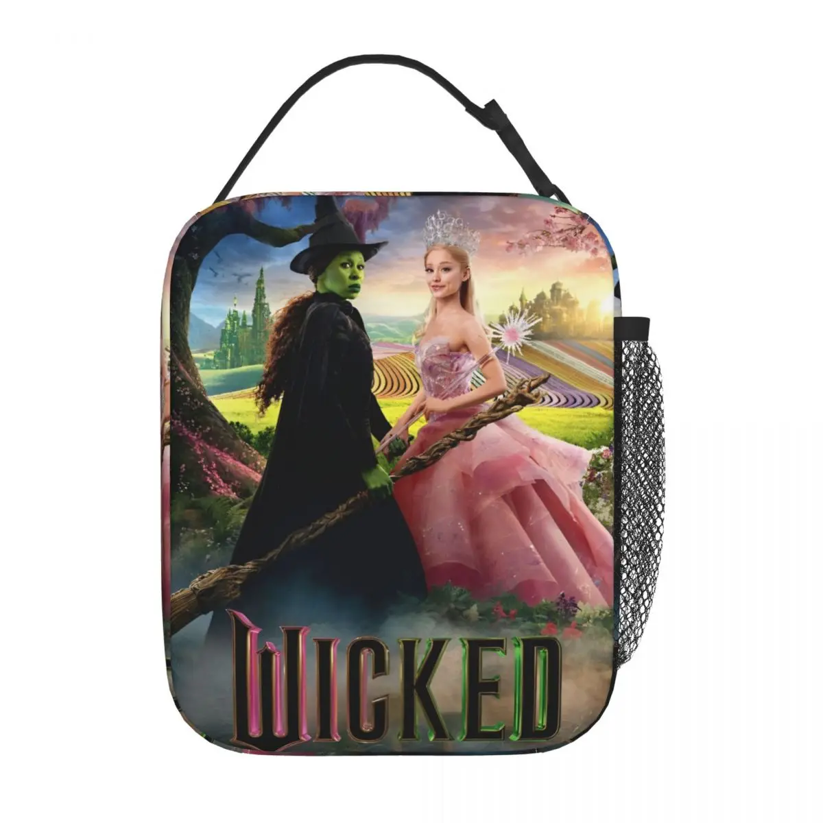 Wicked Elphaba & Glinda Изолированные сумки для обеда Герметичный контейнер для еды из фильма Сумка-холодильник Сумка-тоут Ланч-бокс Пляжный пикник Мужчины Женщины
Wicked Elphaba & Glinda Изолированные сумки для обеда Герметичный контейнер для еды из фильма Сумка-холодильник Сумка-тоут Ланч-бокс Пляжный пикник Мужчины Женщины