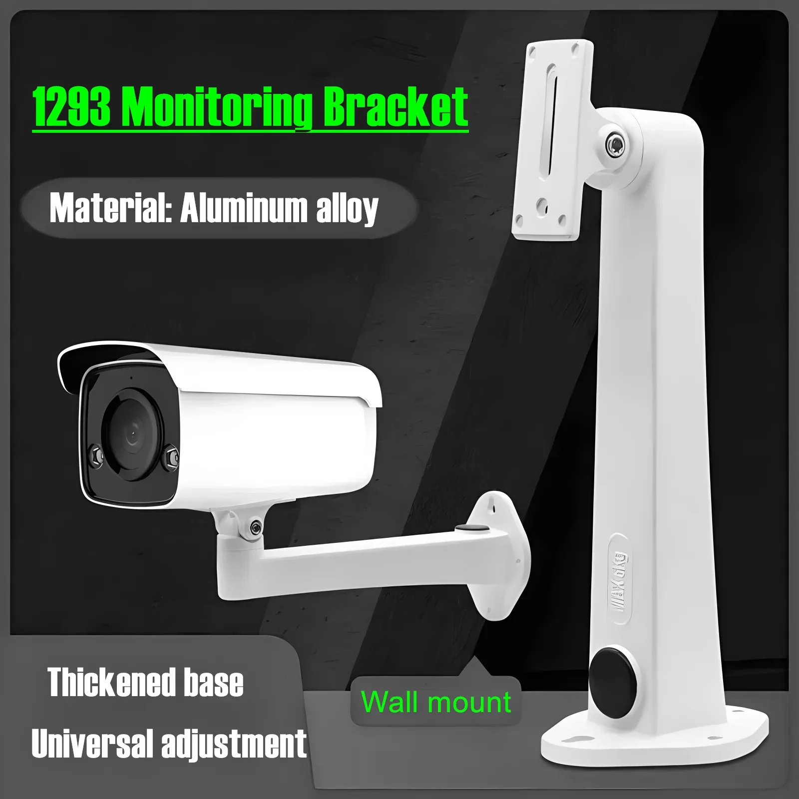 Wall Mount Bracket For Surveillance Security CCTV Bullet Camera 360° Adjustable Bracket Aluminum Alloy IP Camera Holder Stand
Wall Mount Bracket For Surveillance Security CCTV Bullet Camera 360° Adjustable Bracket Aluminum Alloy IP Camera Holder Stand