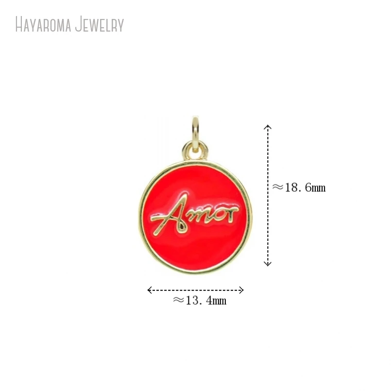 5Pcs Pendant Gold Color Jewelry Red Amor Alphabet Letter Round Coin Shape Circle Metal Wholesale Enamel Charms
5Pcs Pendant Gold Color Jewelry Red Amor Alphabet Letter Round Coin Shape Circle Metal Wholesale Enamel Charms