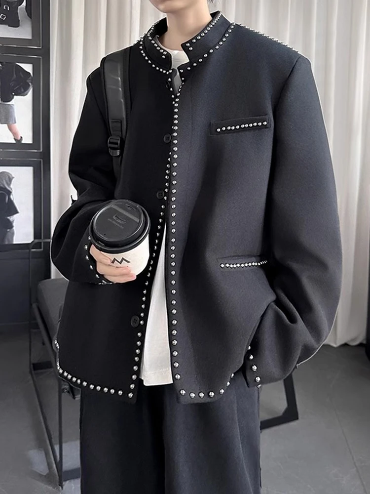 Мужская повседневная куртка с воротником-стойкой, с заклепками, для весны и осени, модная, для отдыха, верхняя одежда Xiang Sle
Мужская повседневная куртка с воротником-стойкой, с заклепками, для весны и осени, модная, для отдыха, верхняя одежда Xiang Sle