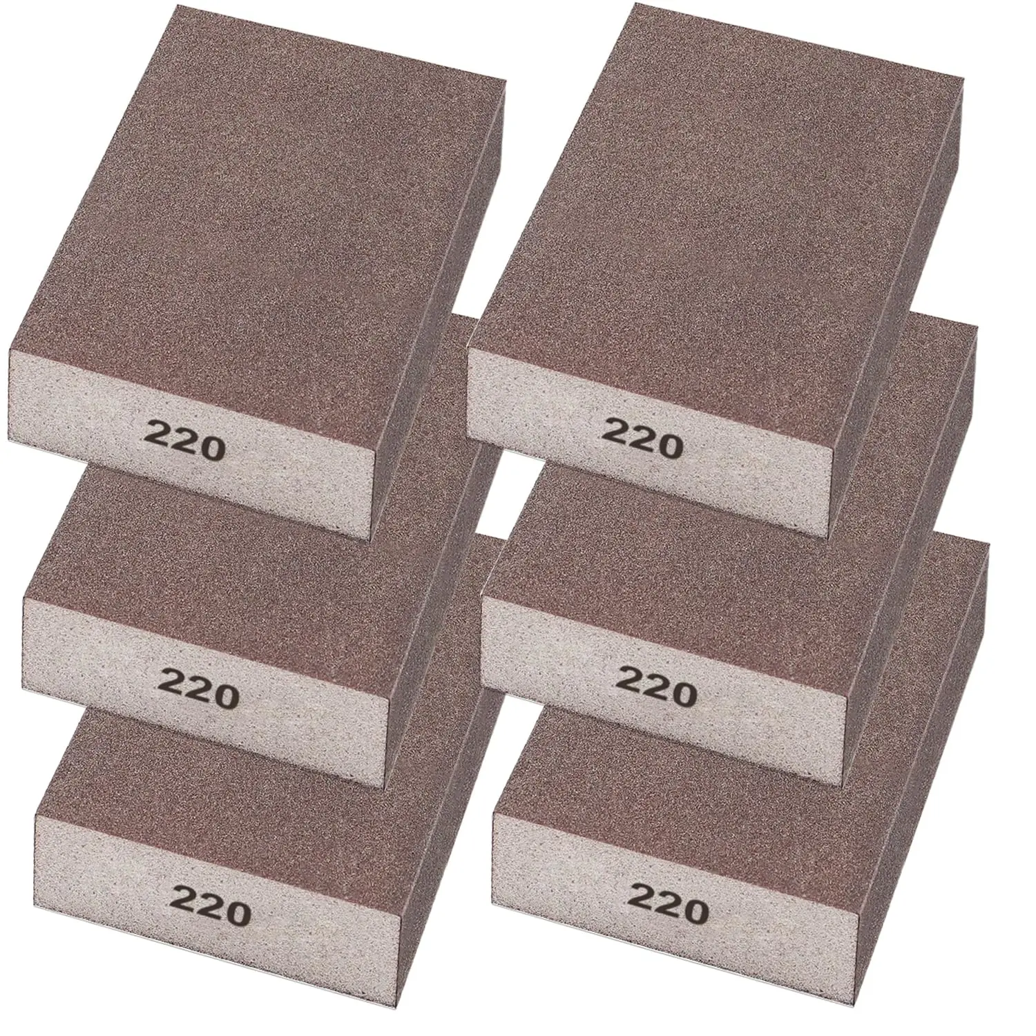 6 Pack Sanding Sponge, 220 Grit Drywall Sanding Blocks Washable Reusable for Wood Furniture Wall Metal
6 Pack Sanding Sponge, 220 Grit Drywall Sanding Blocks Washable Reusable for Wood Furniture Wall Metal
