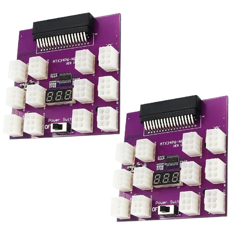 2 шт., коммутационная плата для сервера PCI-E 12X6pin, адаптер-конвертер для майнинга BTC для Emerson 7001484
2 шт., коммутационная плата для сервера PCI-E 12X6pin, адаптер-конвертер для майнинга BTC для Emerson 7001484