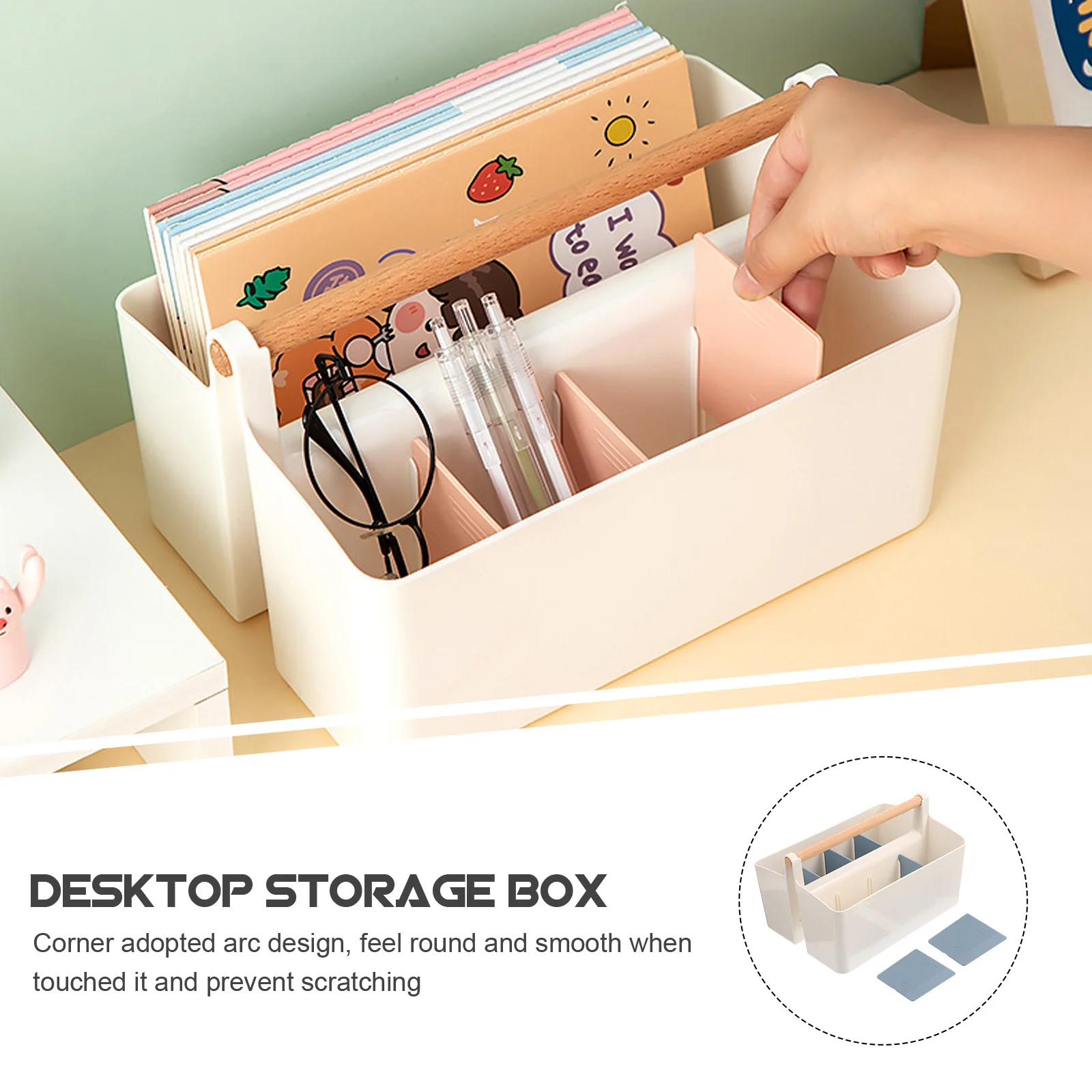 Desktop Organizer Stationery Storage Box Multi-Compartment Desktop Sundries Holder Office Supplies Makeup Brush
Desktop Organizer Stationery Storage Box Multi-Compartment Desktop Sundries Holder Office Supplies Makeup Brush