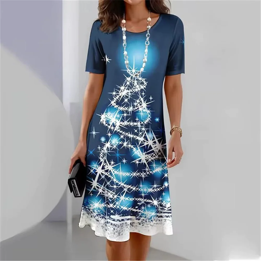 Fashion Christmas Tree Pattern Women Mini Dresses Autumn Long Sleeve 3d Printed Street Ladies Dress 3XL Plus Size Casual Dress
Fashion Christmas Tree Pattern Women Mini Dresses Autumn Long Sleeve 3d Printed Street Ladies Dress 3XL Plus Size Casual Dress