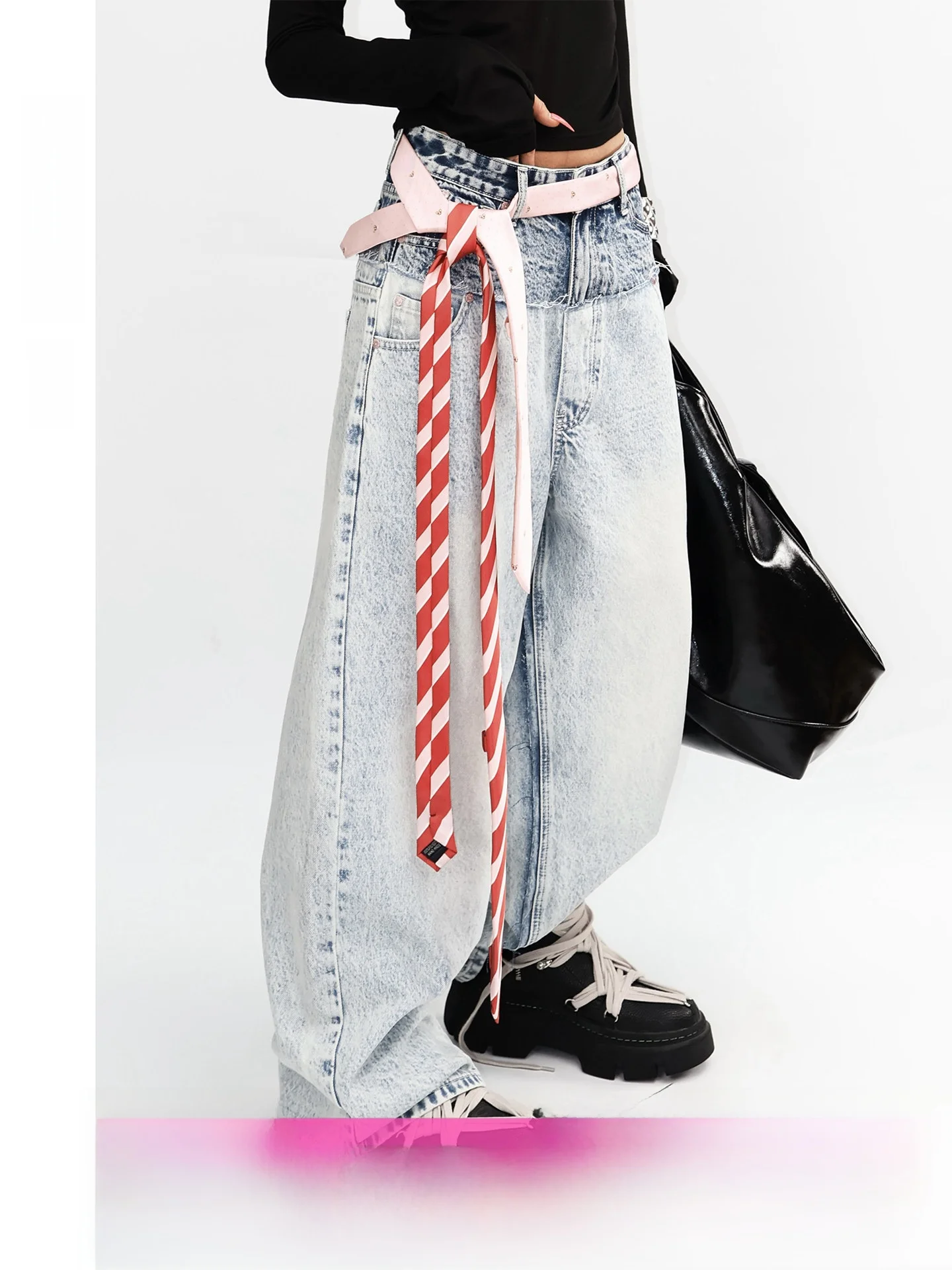 Retro Washed American Style Women's Jeans with Waist Belt Vintage Wide Leg Pants Cotton Loose Fit Ladies Jeans KUK25490
Retro Washed American Style Women's Jeans with Waist Belt Vintage Wide Leg Pants Cotton Loose Fit Ladies Jeans KUK25490