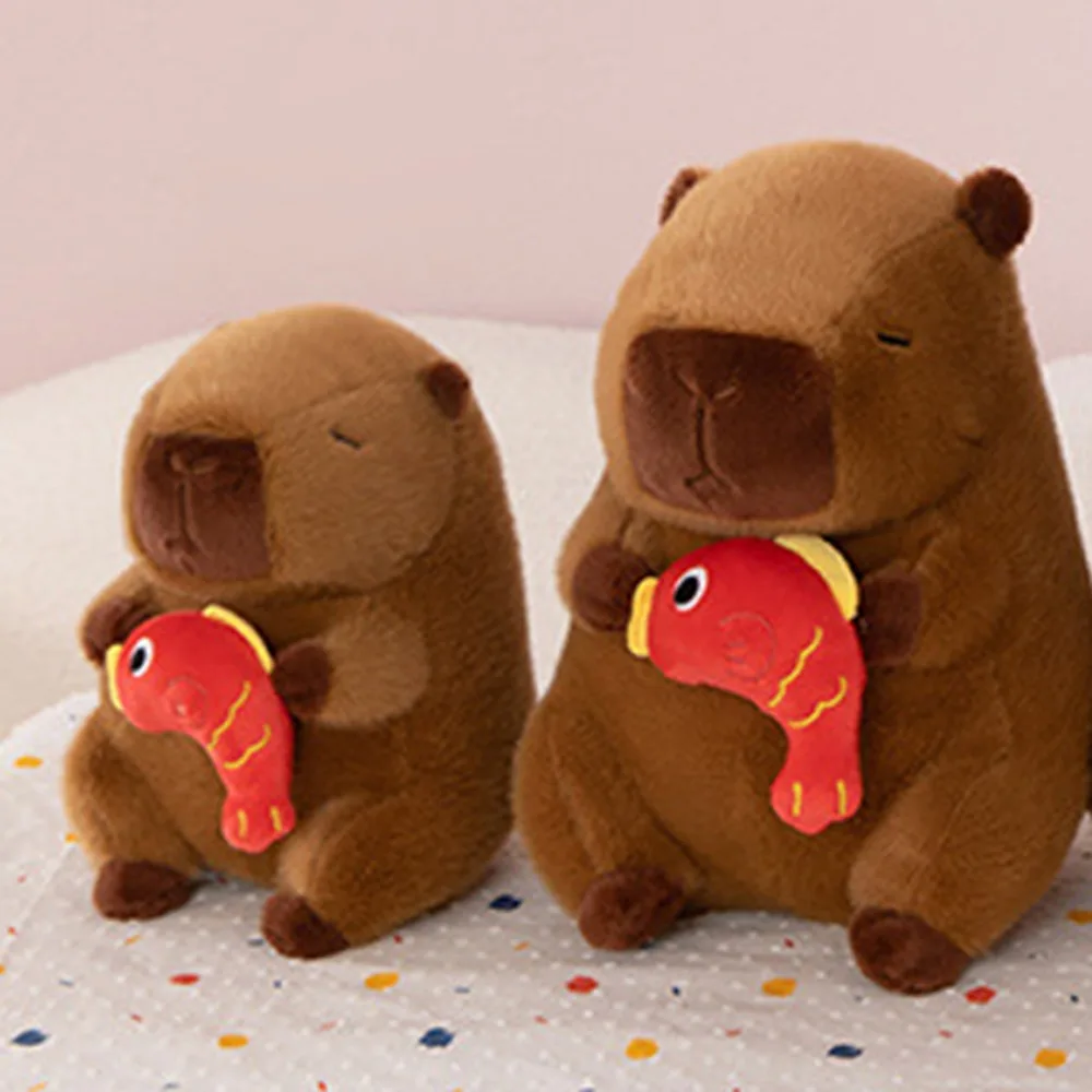Funny Koi Fish Capybara Plush Doll Soft PP Cotton Simulation Capybara Toy Stuffed Animal Stuffed Capybara Doll Children Toys
Funny Koi Fish Capybara Plush Doll Soft PP Cotton Simulation Capybara Toy Stuffed Animal Stuffed Capybara Doll Children Toys