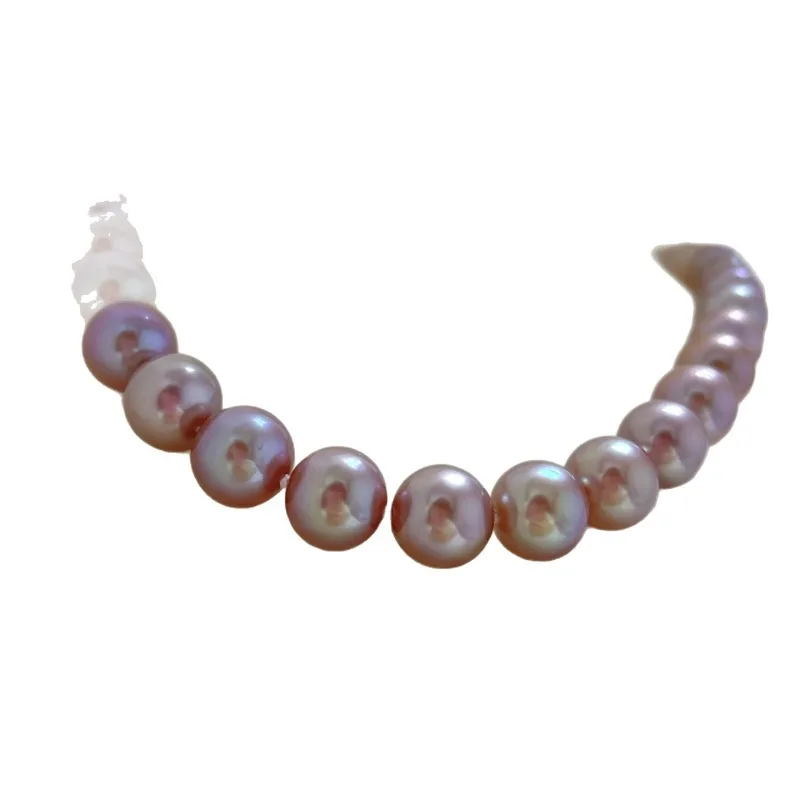 Ожерелье Эдисона с фиолетовым круглым жемчугом 10-11 мм S925, серебряная пряжка, цепочка премиум-класса для мамы 
Ожерелье Эдисона с фиолетовым круглым жемчугом 10-11 мм S925, серебряная пряжка, цепочка премиум-класса для мамы