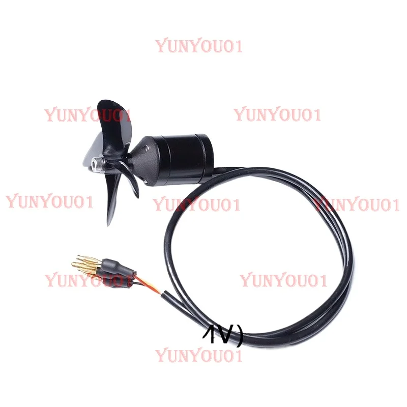 24V 78W thrust 1.1KG underwater thruster X1 equipped with low-power brushless motor adapted to model ship ROV
24V 78W thrust 1.1KG underwater thruster X1 equipped with low-power brushless motor adapted to model ship ROV