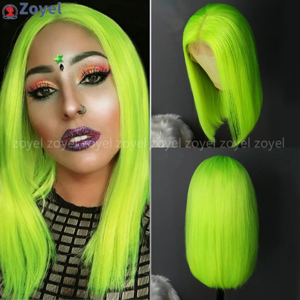 Neon Green Wig Straight Synthetic Lace Front Wig Medium Part Long Silky Fluorescent Yellow Colored Hair Frontal Wigs for Women
Neon Green Wig Straight Synthetic Lace Front Wig Medium Part Long Silky Fluorescent Yellow Colored Hair Frontal Wigs for Women