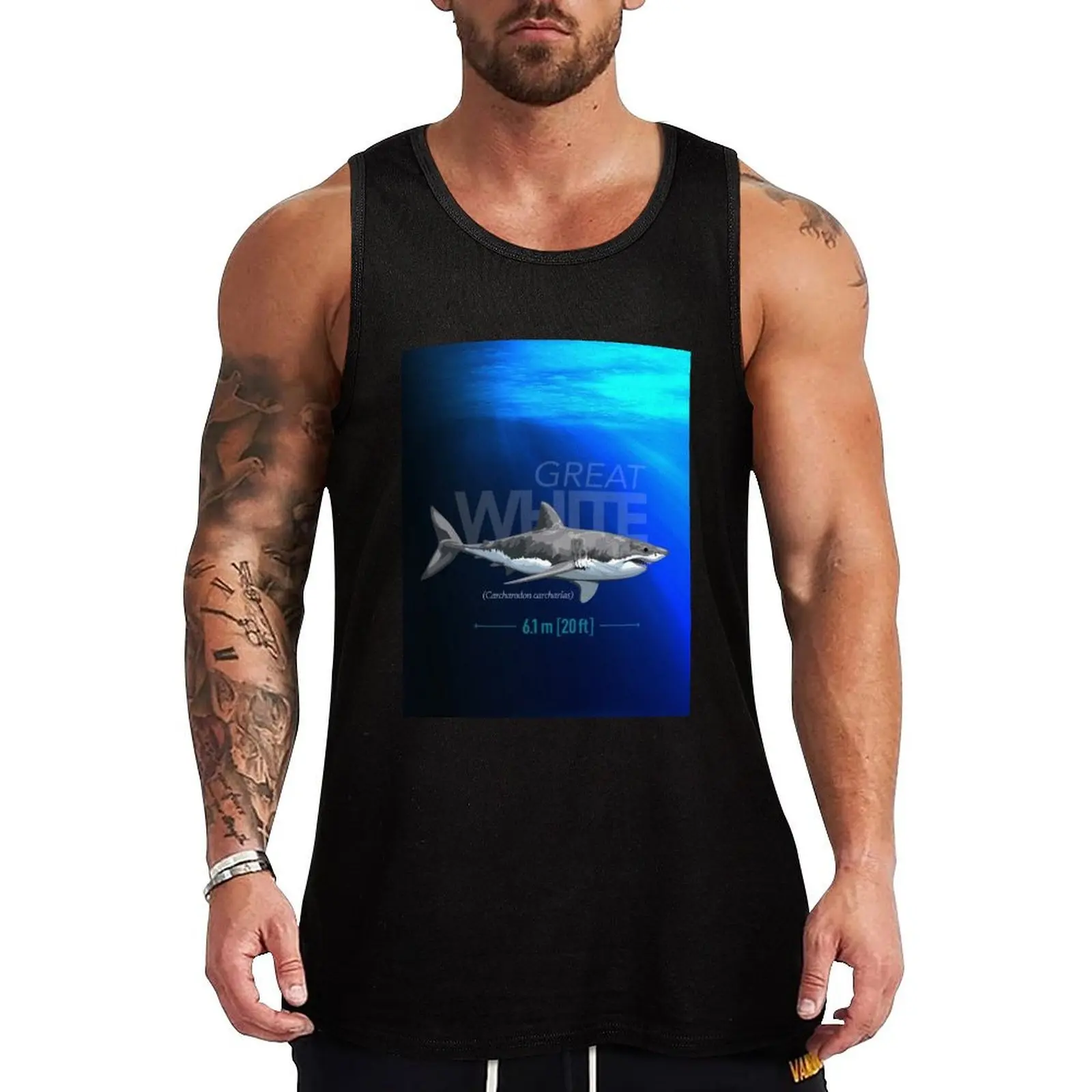 The Great White Shark Tank Top Active Wear Tank Top Quick Dry Athletic Sleeveless
The Great White Shark Tank Top Active Wear Tank Top Quick Dry Athletic Sleeveless