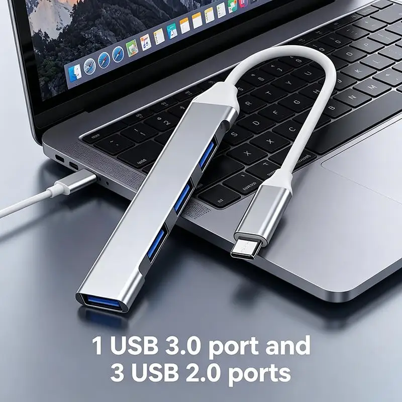 4 Ports Type C HUB USB C USB 3.0 HUB 4-in-1 Type C Multi-port USB Splitter OTG Adapter USB Adapter For Macbook Pro Air PC Laptop
4 Ports Type C HUB USB C USB 3.0 HUB 4-in-1 Type C Multi-port USB Splitter OTG Adapter USB Adapter For Macbook Pro Air PC Laptop