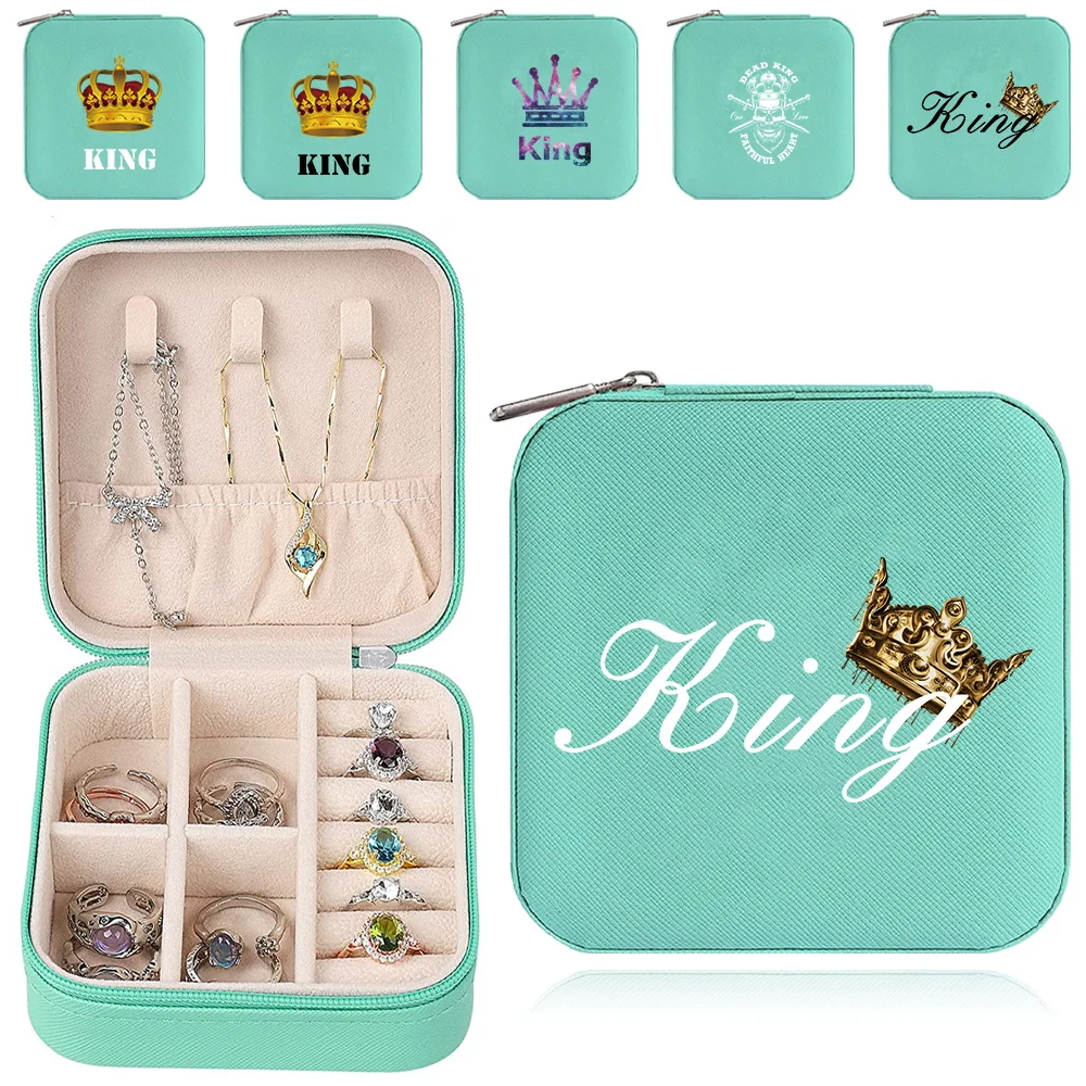 Jewelry Box Zipper Minimalist Bracelet Earrings Ornaments Case King Printing Series Earring Holder Gift Leather Storage
Jewelry Box Zipper Minimalist Bracelet Earrings Ornaments Case King Printing Series Earring Holder Gift Leather Storage