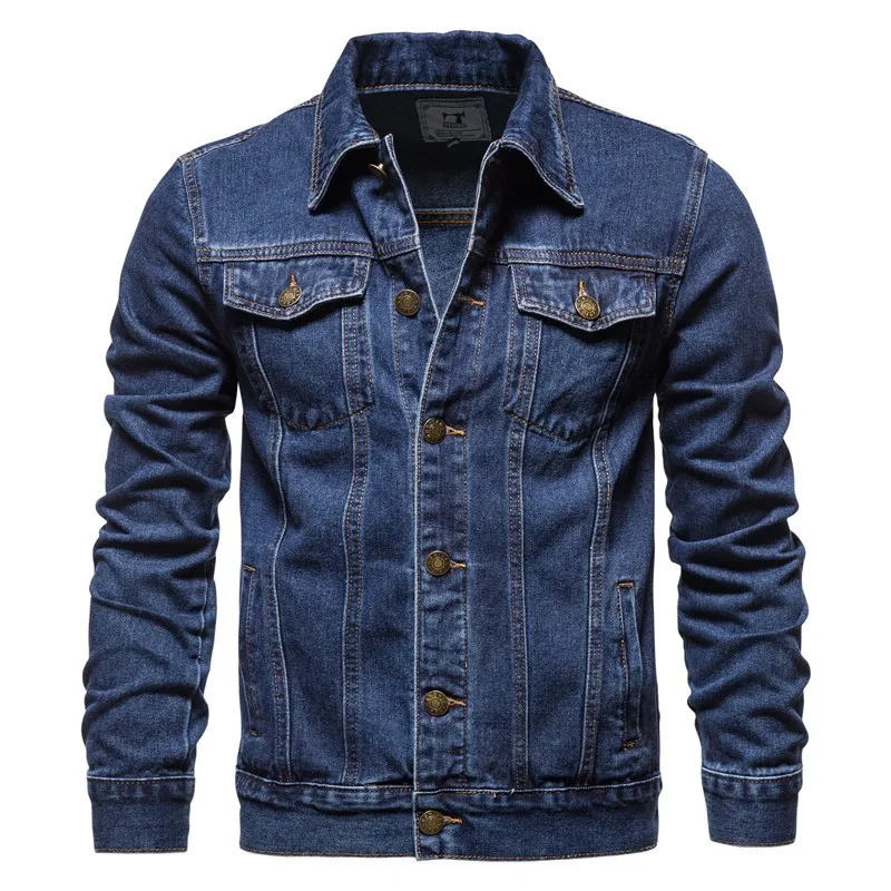 2023 Spring Men Solid Lapel Denim Jackets Fashion Motorcycle Jeans Jackets Hommes Slim Fit Cotton Casual Black Blue Coats
2023 Spring Men Solid Lapel Denim Jackets Fashion Motorcycle Jeans Jackets Hommes Slim Fit Cotton Casual Black Blue Coats
