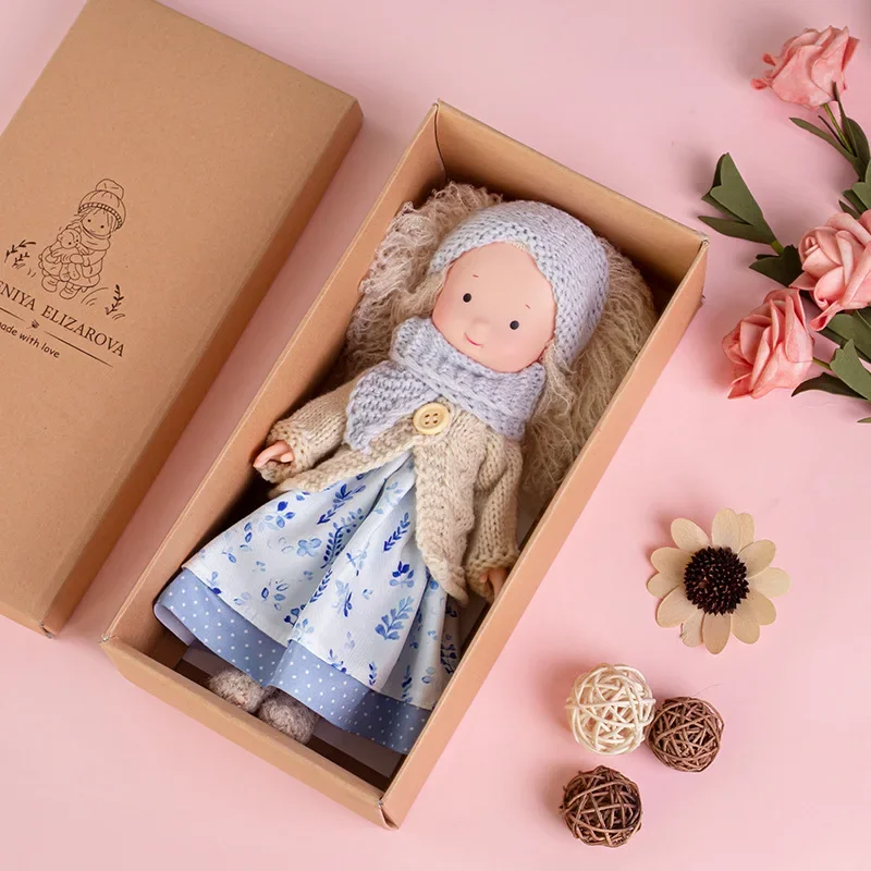 A Waldorf Doll Girl Plush Cotton/Pvc Body Handmade Soft Stuffed Figure with Clothes Full Set Baby Comfort Toy Вirthday Gift 2023
A Waldorf Doll Girl Plush Cotton/Pvc Body Handmade Soft Stuffed Figure with Clothes Full Set Baby Comfort Toy Вirthday Gift 2023