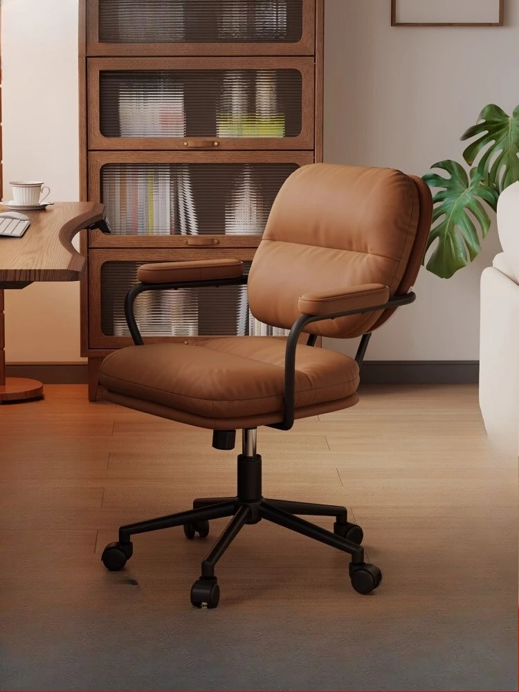 Vintage Study Chair Modern Home Office Desk Chair with Adjustable Height Swivel Backrest Computer Chair
Vintage Study Chair Modern Home Office Desk Chair with Adjustable Height Swivel Backrest Computer Chair