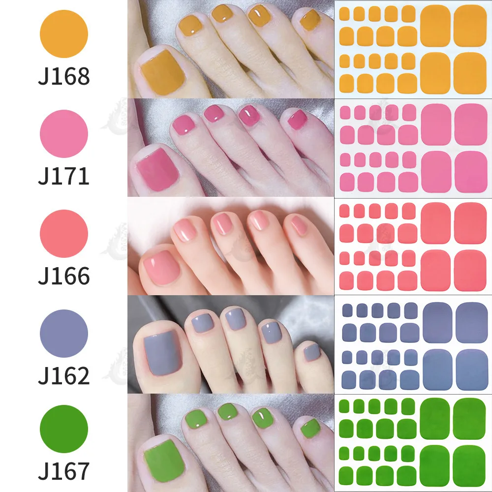 MEBIS Nail Sticker Foot Sticker Solid Color Nail Art Sticker Foot Nail Full Stickers 22 Stickers Single Color Ribbon Adhesive
MEBIS Nail Sticker Foot Sticker Solid Color Nail Art Sticker Foot Nail Full Stickers 22 Stickers Single Color Ribbon Adhesive