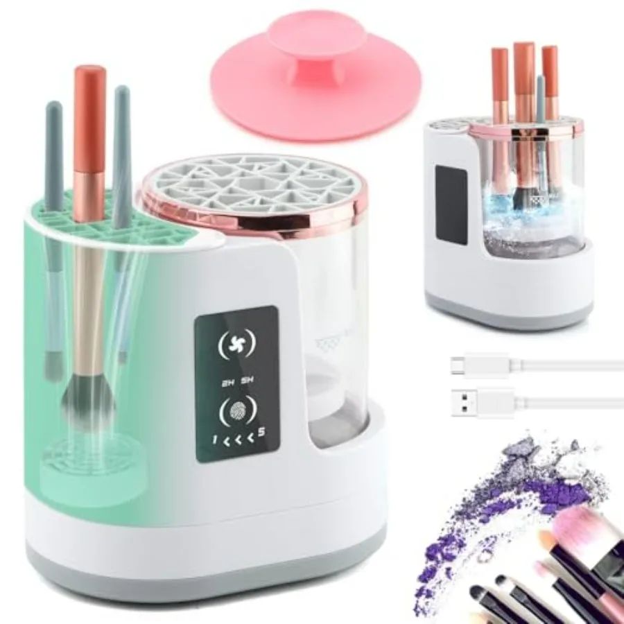 Electric Makeup Brush Cleaner Machine, 3 in 1 Automatic Makeup Brush Cleaner with Brushes Dryer for Most Size Beauty Brushes Se
Electric Makeup Brush Cleaner Machine, 3 in 1 Automatic Makeup Brush Cleaner with Brushes Dryer for Most Size Beauty Brushes Se