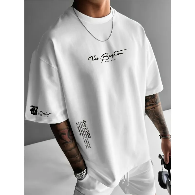 2026 Summer New Men's T-Shirt, Street Casual Fashion 3D Letter Print, Breathable Soft Lightweight Short Sleeve Tee
2026 Summer New Men's T-Shirt, Street Casual Fashion 3D Letter Print, Breathable Soft Lightweight Short Sleeve Tee