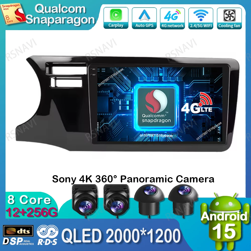 Android 15 Car Radio For Honda City 2014 2015 2016 2017 Qualcomm BT Navigation DSP Multimedia 4G LTE Wireless Carplay Auto GPS
Android 15 Car Radio For Honda City 2014 2015 2016 2017 Qualcomm BT Navigation DSP Multimedia 4G LTE Wireless Carplay Auto GPS