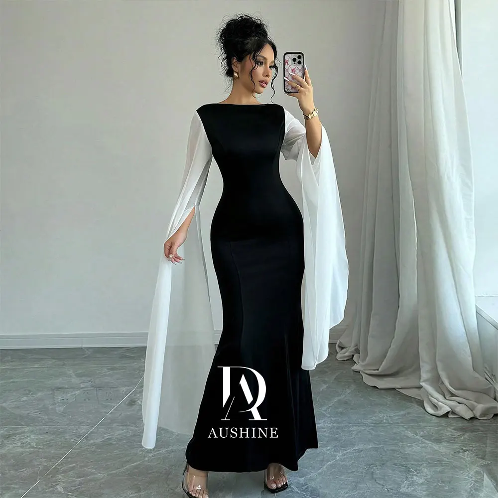 Aushine Customized Birthday Evening Dress Ankle Length Full Sleeves Summer Elegant Wedding Party Gowns For Women Arab 2024
Aushine Customized Birthday Evening Dress Ankle Length Full Sleeves Summer Elegant Wedding Party Gowns For Women Arab 2024