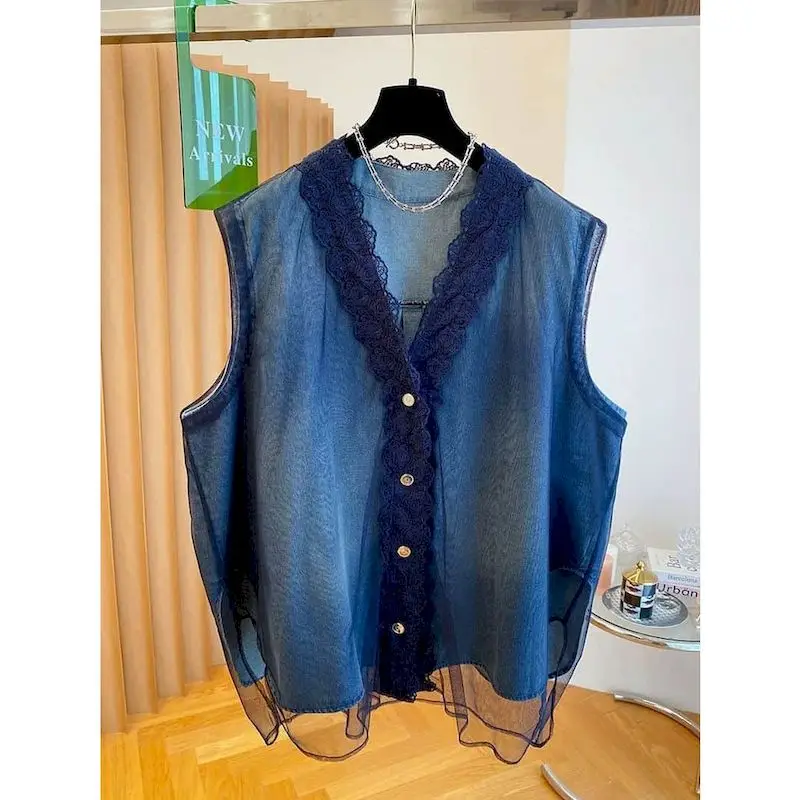 Denim Vest Harajuku Autumn Aesthetic Waistcoats Casual Korean Style Cardigans Loose Sleeveless Versatile Coats Women Clothing
Denim Vest Harajuku Autumn Aesthetic Waistcoats Casual Korean Style Cardigans Loose Sleeveless Versatile Coats Women Clothing
