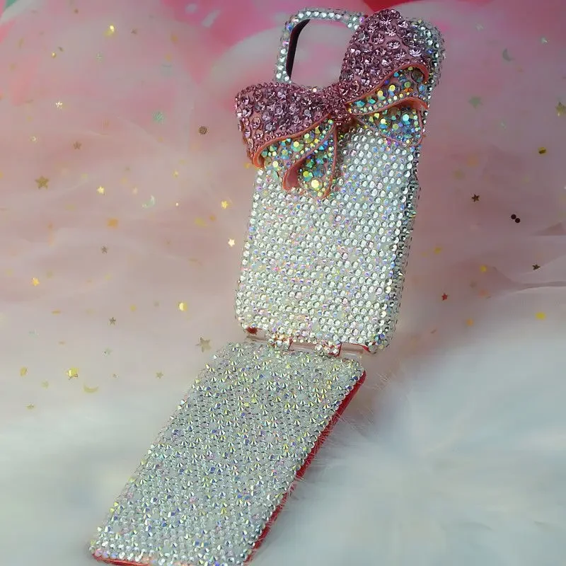 Luxury White Full Diamond 3D Pink Bow Flip Phone Case for iPhone 15 Pro Max 14 13 12 11 XSMax XR X Full Screen Back Cover
Luxury White Full Diamond 3D Pink Bow Flip Phone Case for iPhone 15 Pro Max 14 13 12 11 XSMax XR X Full Screen Back Cover