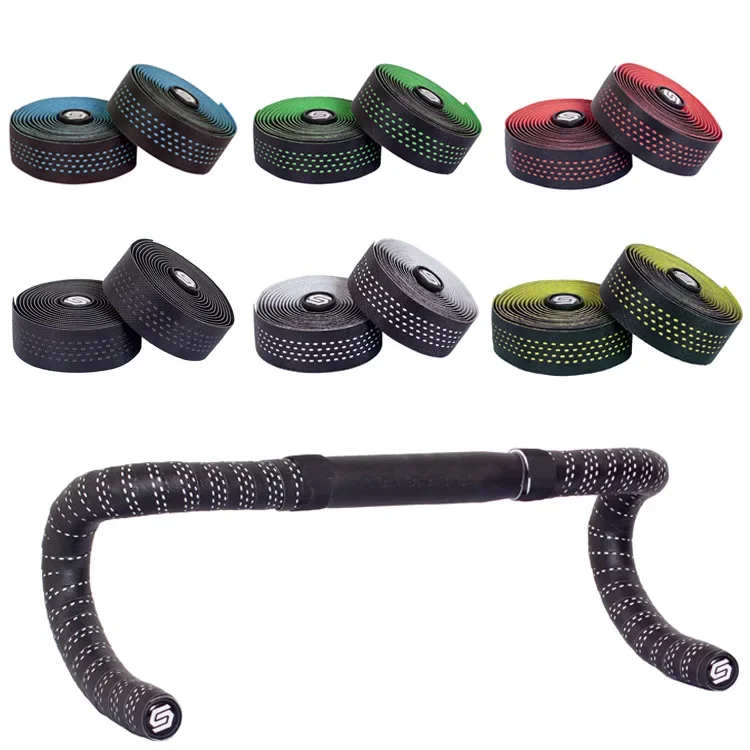 Two Tone Leather Perforated Bicycle Handlebar Strap Shock Absorption and Breathable Color Perforated Highway Handlebar decor
Two Tone Leather Perforated Bicycle Handlebar Strap Shock Absorption and Breathable Color Perforated Highway Handlebar decor