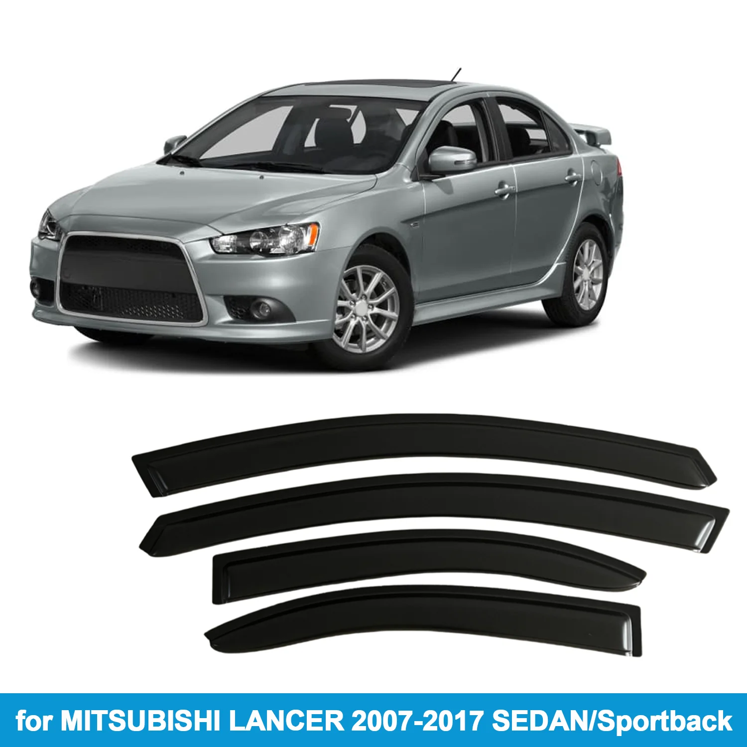 Оконный козырек для MITSUBISHI LANCER 2007-2017 SEDAN/Sportback, защита от дождя, боковой дефлектор, защита от атмосферных воздействий, лента для наружного крепления
Оконный козырек для MITSUBISHI LANCER 2007-2017 SEDAN/Sportback, защита от дождя, боковой дефлектор, защита от атмосферных воздействий, лента для наружного крепления