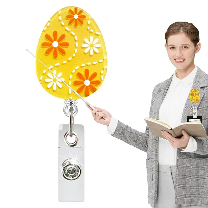 Badge Reels Nursing Egg-Shaped Easter Tag Holder Cute Card Clips Aesthetic Easy-Pull Buckle Holiday Decorations For Boys Girls 
Badge Reels Nursing Egg-Shaped Easter Tag Holder Cute Card Clips Aesthetic Easy-Pull Buckle Holiday Decorations For Boys Girls