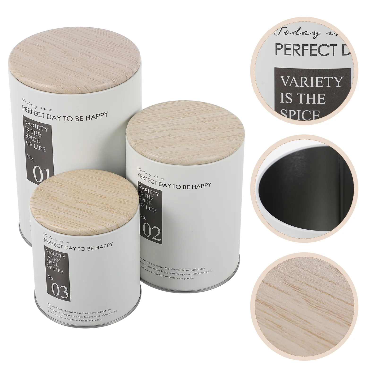 3 Pcs Three-piece Sealed Jar Storage Jars Sundries Container Tank Tinplate Tea Canister Iron Wrought Coffee Holder Case
3 Pcs Three-piece Sealed Jar Storage Jars Sundries Container Tank Tinplate Tea Canister Iron Wrought Coffee Holder Case