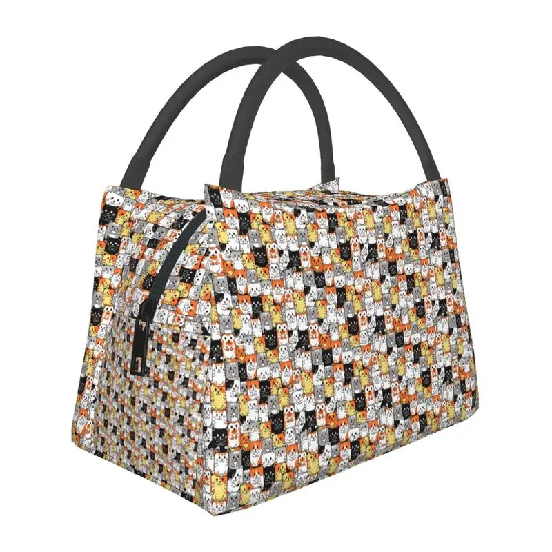 Cute Kitten Cat Pattern Thermal Insulated Lunch Bag Women Cartoon Animals Portable Lunch Tote for Picnic Storage Meal Food Box
Cute Kitten Cat Pattern Thermal Insulated Lunch Bag Women Cartoon Animals Portable Lunch Tote for Picnic Storage Meal Food Box