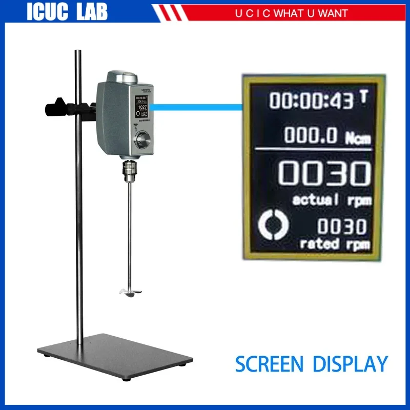 AM100W-O 20L Laboratory Electronic Constant Speed Brushless Large Screen Mixer Overhead Mixing Chemical Stirrer
AM100W-O 20L Laboratory Electronic Constant Speed Brushless Large Screen Mixer Overhead Mixing Chemical Stirrer