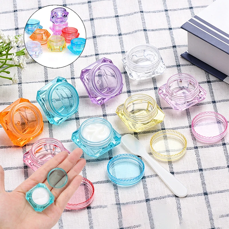 30/50/100Pcs 3/5g Empty Refillable Diamond Shaped Facial Cream Plastic Bottles Lip Jar Portable Vials Travel Cosmetic Containers
30/50/100Pcs 3/5g Empty Refillable Diamond Shaped Facial Cream Plastic Bottles Lip Jar Portable Vials Travel Cosmetic Containers
