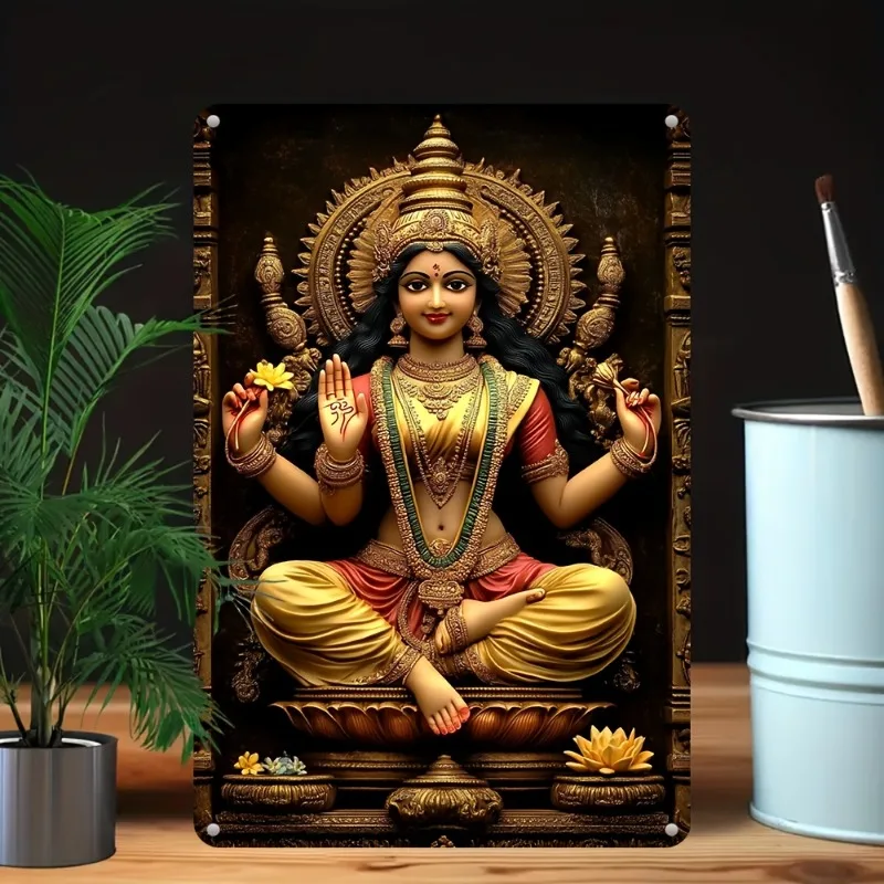 Vintage Hindu Deity Metal Wall Art, UV Printed Aluminum Decor with Waterproof & Dustproof Features, 7.9x11.8"/11.8x17.7, 1pc
Vintage Hindu Deity Metal Wall Art, UV Printed Aluminum Decor with Waterproof & Dustproof Features, 7.9x11.8"/11.8x17.7, 1pc
