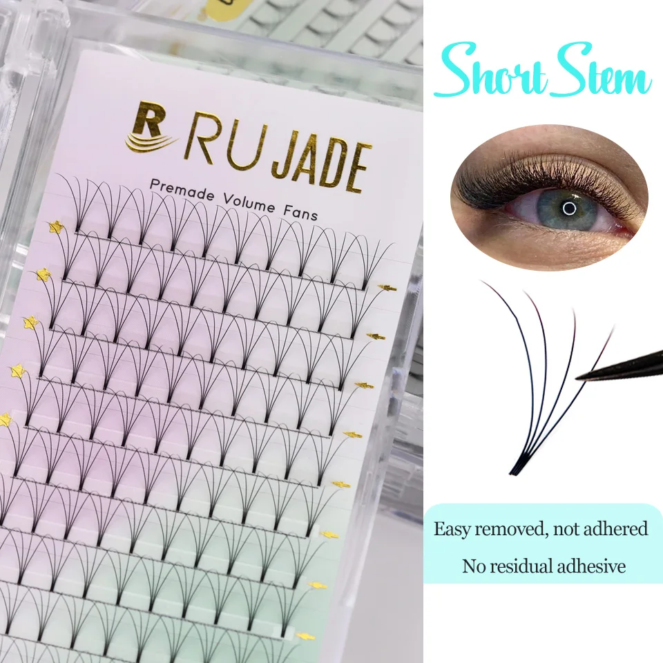 RUJADE Short Stem Premade Fans 3D 4D 5D 6D Individual Eyelash Extension Faux Mink Soft Short Stem Russian Volume Fan Lash Makeup
RUJADE Short Stem Premade Fans 3D 4D 5D 6D Individual Eyelash Extension Faux Mink Soft Short Stem Russian Volume Fan Lash Makeup