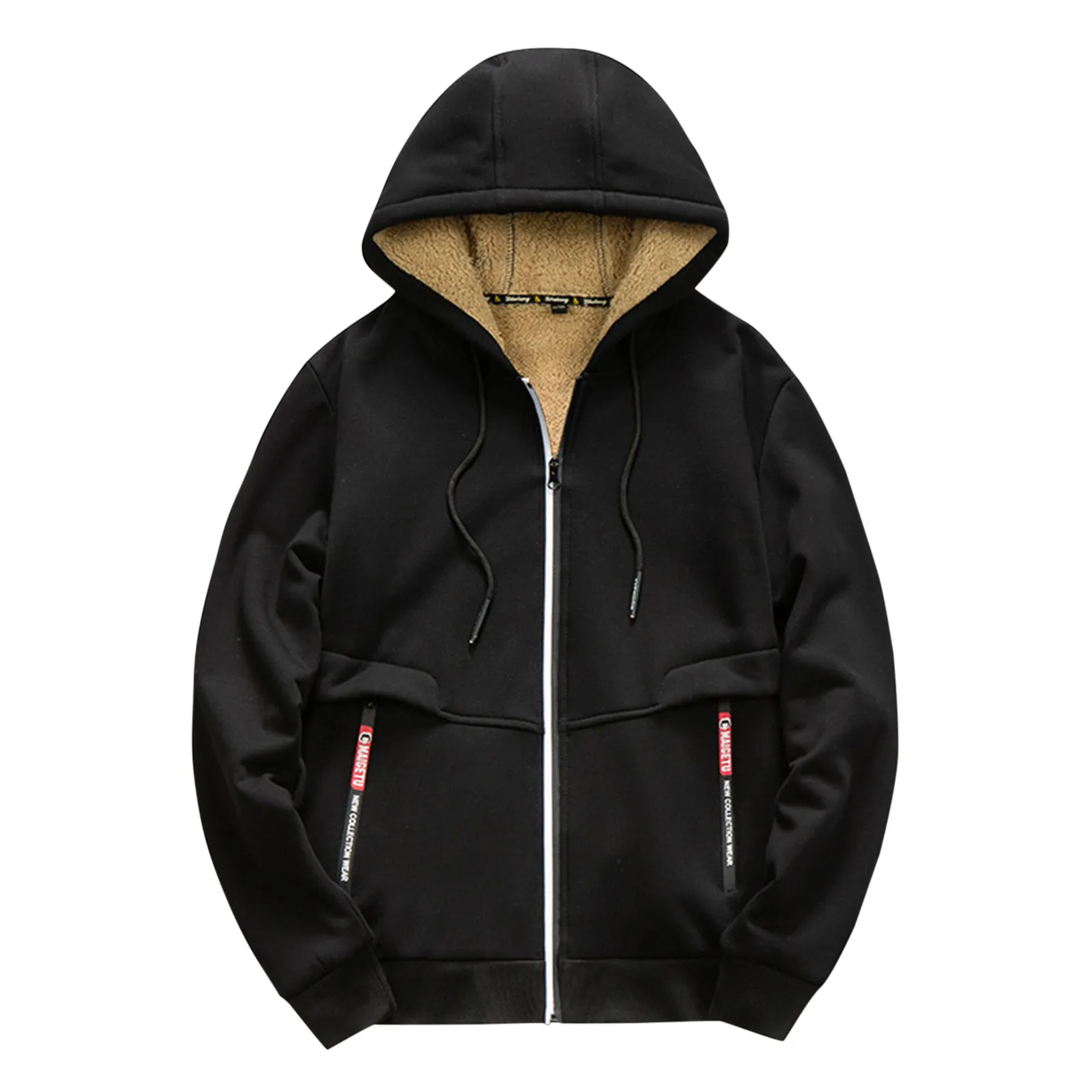 Thickened Men's Fleece Lined Winter Hoodies Drawstring Solid Color Zip Up Hoodie Winter Jackets Coat Men's Sweatshirts With Hood
Thickened Men's Fleece Lined Winter Hoodies Drawstring Solid Color Zip Up Hoodie Winter Jackets Coat Men's Sweatshirts With Hood