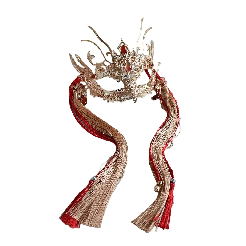 Antique half-face mask hair accessories costume film and television face covering props Hanfu
Antique half-face mask hair accessories costume film and television face covering props Hanfu