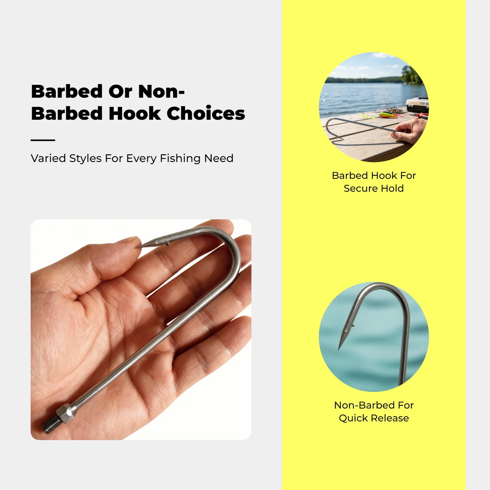 U-Shaped Stainless Steel Barbed Hook, Yard Work
U-Shaped Stainless Steel Barbed Hook, Yard Work