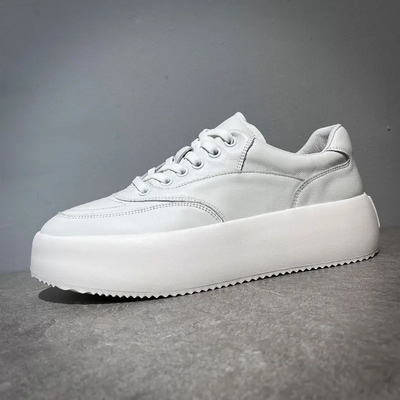 New Spring Autumn Casual Real Leather Shoes High Quality Height Increasing Loafers White Mens Designer Shoes Sneakers Platform
New Spring Autumn Casual Real Leather Shoes High Quality Height Increasing Loafers White Mens Designer Shoes Sneakers Platform