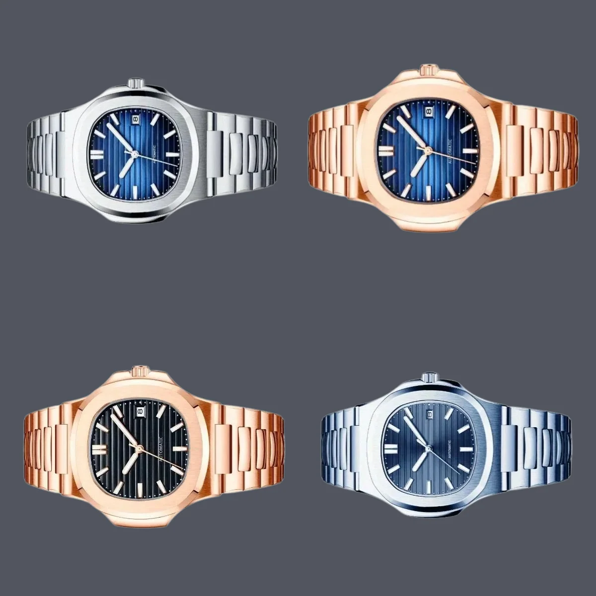 2026 40mm Stainless Steel Luxury Mens Watch Mechanical Automatic Rose Gold Black Blue Luminous Wristwatch
2026 40mm Stainless Steel Luxury Mens Watch Mechanical Automatic Rose Gold Black Blue Luminous Wristwatch