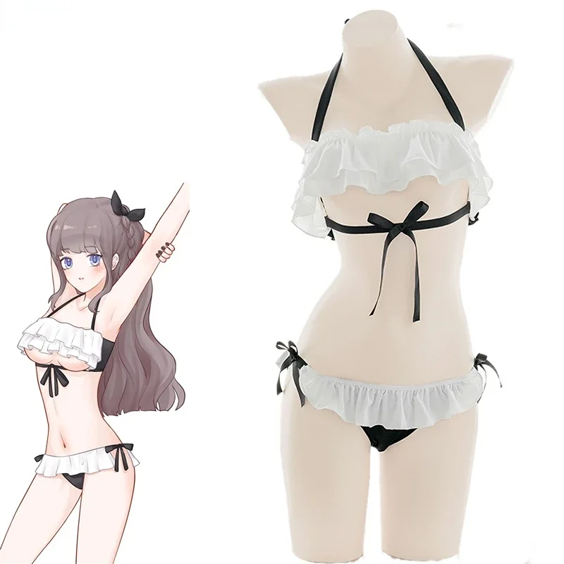 Anime Lolita Girl Beach Bikini Swimsuit Costume Women Kawaii Sexy Chiffon Ruffle Pajamas Unifrom Lingerie Cosplay
Anime Lolita Girl Beach Bikini Swimsuit Costume Women Kawaii Sexy Chiffon Ruffle Pajamas Unifrom Lingerie Cosplay