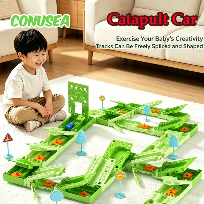 DIY Assembled Miniature Toy Cars Catapult Track Vehicle Gravity Inertia Sliding Launch Car Educational Children's Toys Boys Girl
DIY Assembled Miniature Toy Cars Catapult Track Vehicle Gravity Inertia Sliding Launch Car Educational Children's Toys Boys Girl