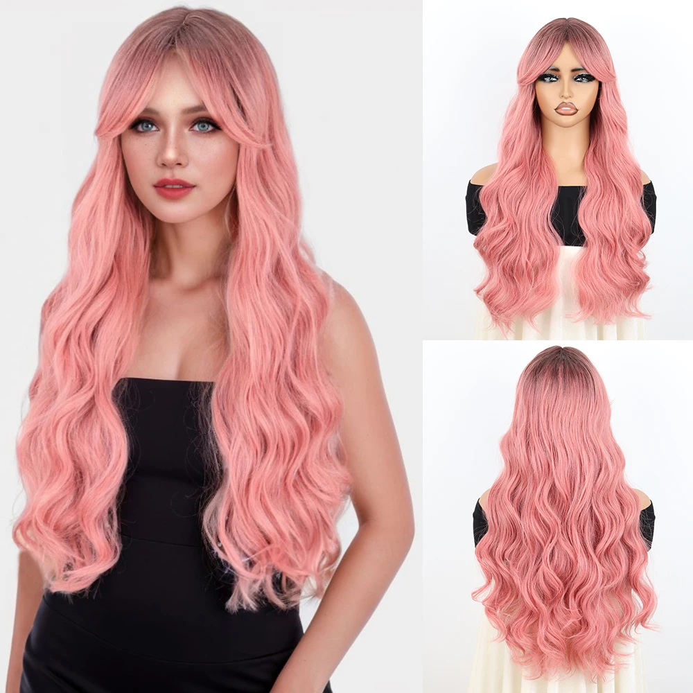 Black Mixed Pink Long Synthetic Wave Wigs for Women Heat Resistant Colorful Fiber Cosplay Lolita Wigs
Black Mixed Pink Long Synthetic Wave Wigs for Women Heat Resistant Colorful Fiber Cosplay Lolita Wigs