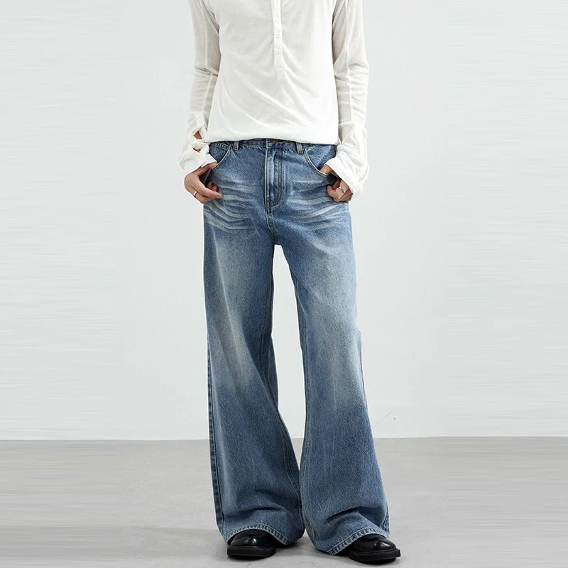 KIDWHXR Man Denim Pant Fashion Contrast Color Mid Waist Men Trousers American Loose Straight Casual Male Full Length Pant
KIDWHXR Man Denim Pant Fashion Contrast Color Mid Waist Men Trousers American Loose Straight Casual Male Full Length Pant